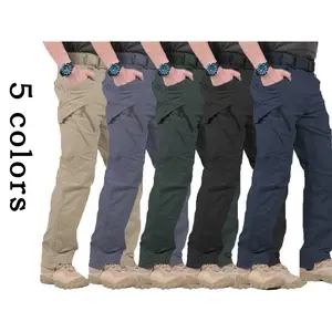 HOMUG Men's Lightweight Casual Work Pants & Tactical Hiking Pants Featuring durable multifunctional pockets and a straight-leg design, these pants are perfect for spring and autumn wear.
