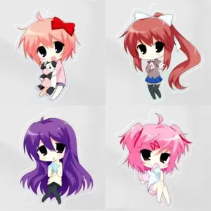 Acrylic Keychain, Inspired by the DDLC Anime Game, Bag Charm, Accessory, Gift for Kids, Friends, Fans, and Cosplay Lovers, Doki Doki Literature Club