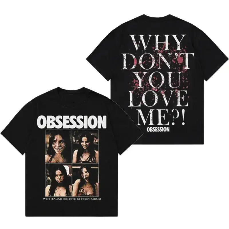 Obsession 2026 Premium Acid Washed Hoodie T-Shirt,Obsession Horror Movie T-Shirt Hoodie, Character Horror Film Fans Shirt, Horror Film Washed Shirt