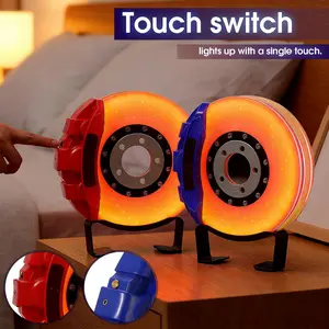 Manual brake disc night light - USB charging touch dimmable table lamp - High-end car decoration and car enthusiast gift
