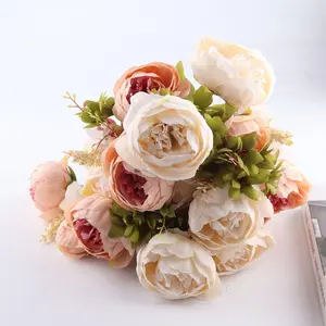 1/2/3pc Artificial Peony Bouquet, Decorative Artificial Flowers, Romantic Fake Peonies, Realistic Faux Flowers for Home Decor, Perfect for Mother's Day, Wedding, Anniversary, Festival Decoration, Artificial Flower Decorations