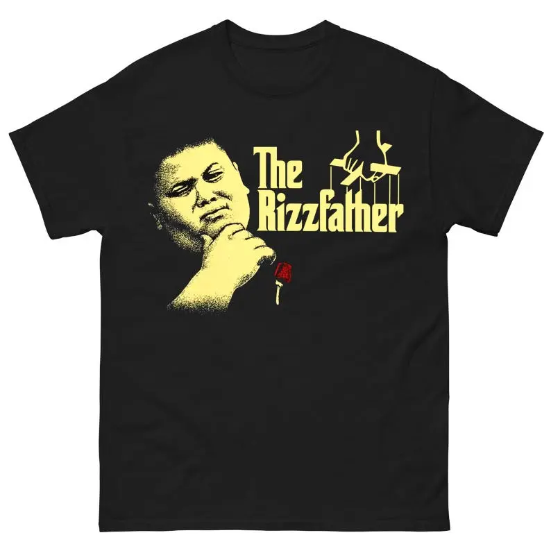 The Rizzfather Shirt - The Rizzler Godfather Funny Shirt - The Rizzler Kid Shirt Classic Collar