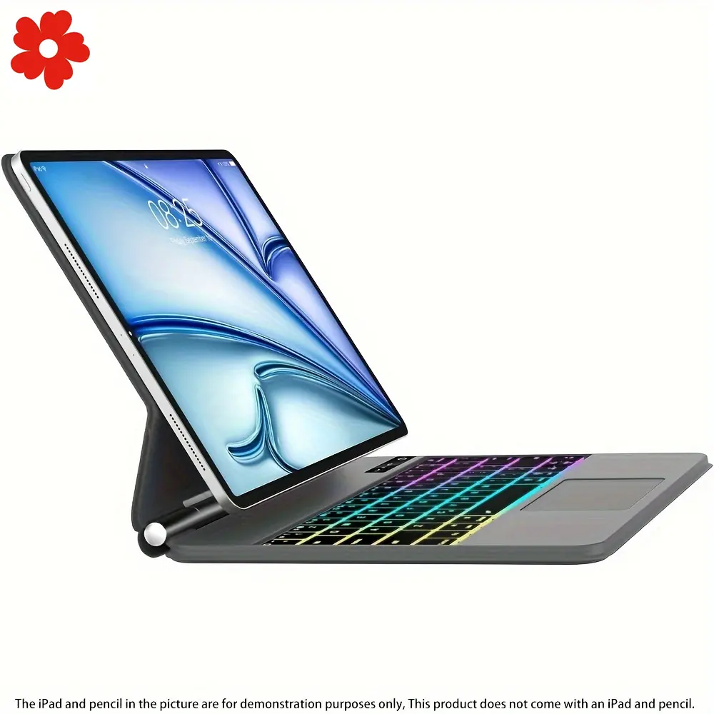 New Ipad Pro 11 4th/3rd/2nd/1st Gen Rainbow Keyboard & Mouse