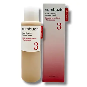 NUMBUZIN No.3 Super Glowing Essence Toner - Fermented Ingredients, Niacinamide, Galactomyces, 6.76 Fl Oz Skincare Daily