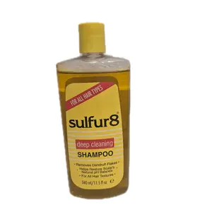 Sulfur8 Deep Cleaning Shampoo for All Hair Types Removes Dandruff Flakes Restores Scalp's Natural pH Balance 340ml