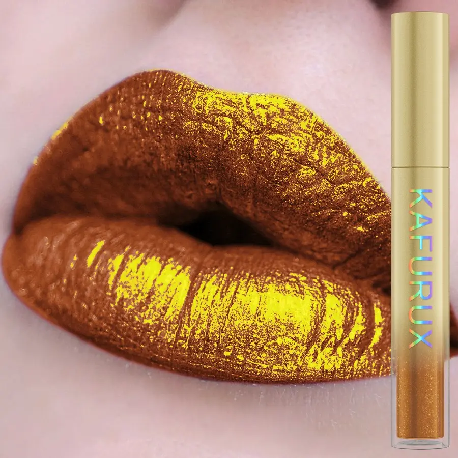 Special Gold Glitter, Glam Metallic Lipstick, Liquid Lip Gloss, Glowy Lip, Long-Lasting Metallic Color, Bold Makeup, Daily Wear, Gothic Cosplay, High Pigmentation