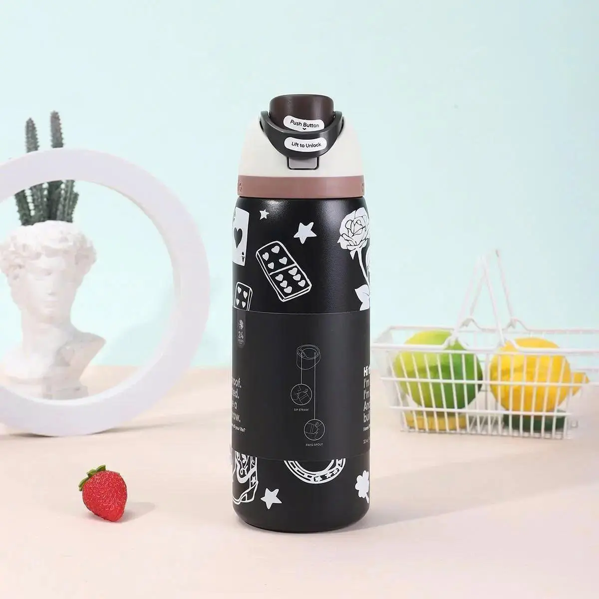 Owala Masters Limited Edition Azalea 30oz Free Sip Water Bottle - Brand New in Box, Stylish Kitchenware Drinkware