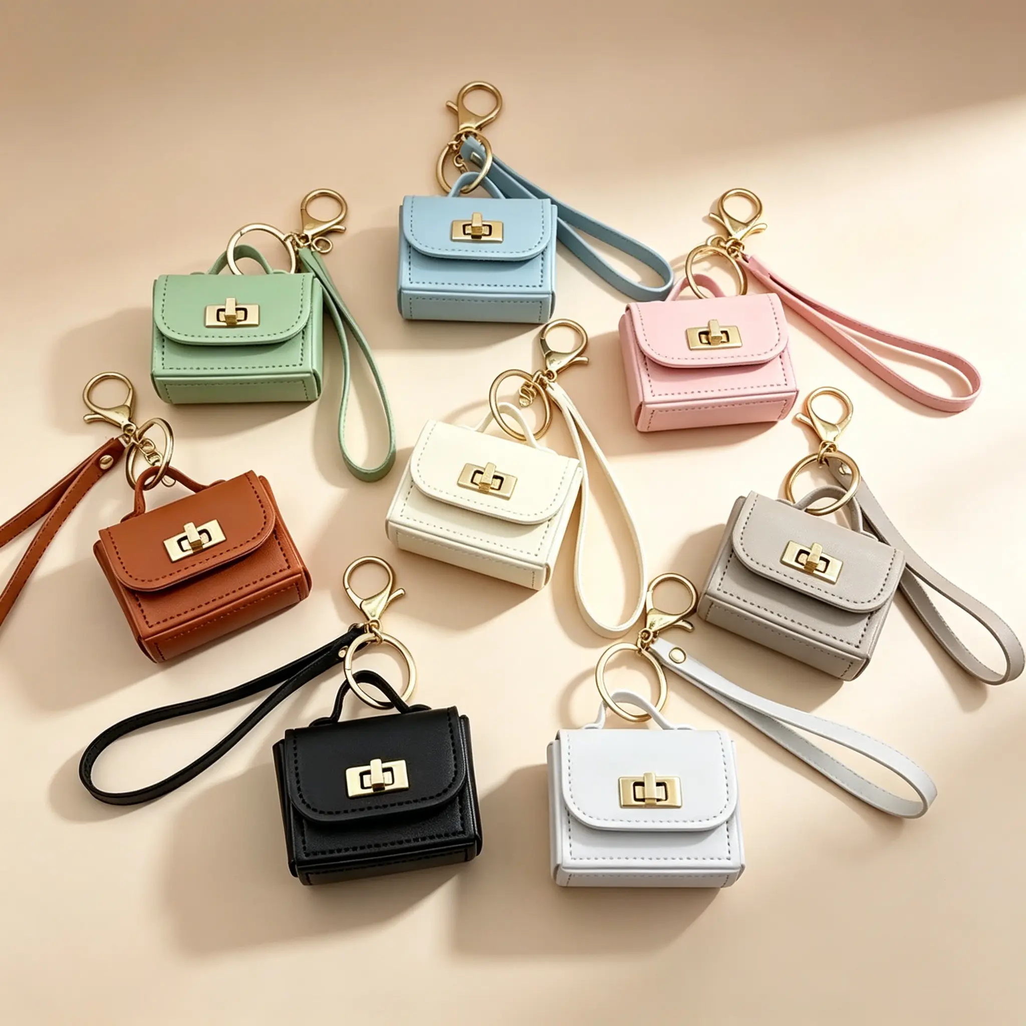 Mini Pouch Keychain, Holds Earbuds & Small Items, Great for Graduation, School Rewards & Party Gifts