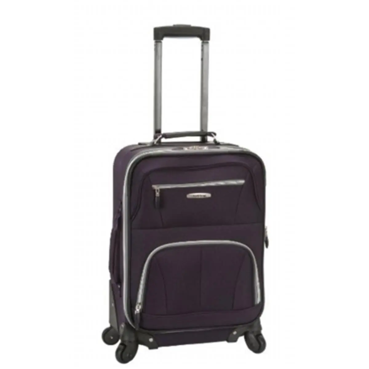 212 MAIN Pasadena 19 in. Expandable Carry-On Lightweight Rolling Luggage - Purple, Easy-Rolling Wheels, Spinner Base, Weight-Saving Design
