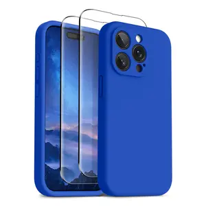 OTOFLY for iPhone 15 Pro Max Case Compatible with MagSafe, [2X Screen Protector], Soft Silicone Shockproof Anti-Scratch Full Body Protective Phone Case, Smartphone Accessories