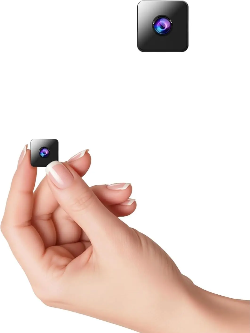 2K Mini Hidden Security Camera for Home Monitoring,Wireless  WiFi Nanny Cam with Phone App, Motion Detection, Night Vision, Indoor Office Video Recorder