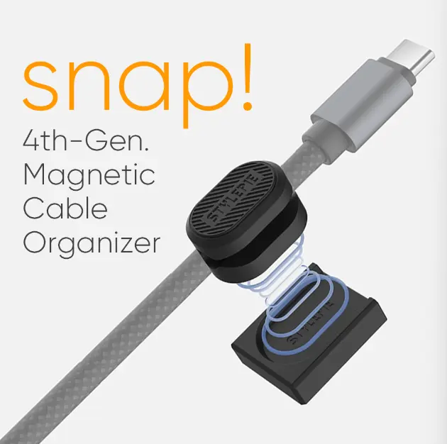 Magnetic Cable Organizer Clips ,Cord Holder, Cable Management, STYLEPIE C60 Magbase, Cable Holder for Home, Office, Car, Work Accessories for Desk Organization, Adhesive magnetic cord organizer, TikTok Flash Sale