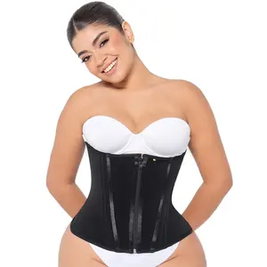 Extreme Waist Girdle with 15 Bones Corset Style Faja Colombiana Adjustable Elastic Women's Shapewear for Daily Use or Sports Activities