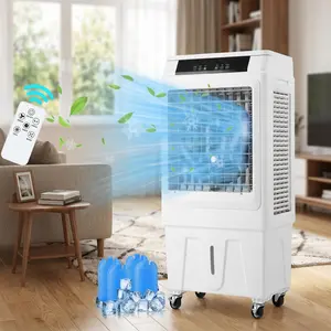 💨 3-in-1 Portable Evaporative Air Cooler – 3000 CFM, 10.3 Gal Tank, 4 Ice Packs – Remote, 12H Timer, 3 Speeds – Perfect for Bedroom, Garage or Patio! ❄️