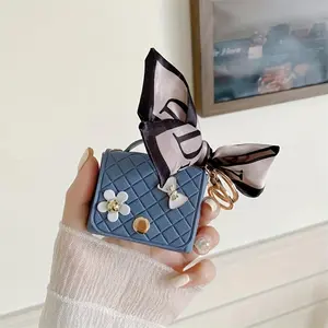 1/2/3 counts Mini Earphone Bag, Fashion Trend Key Ring Design Hanging Bag, Matching Clothes Decoration, Home Organizer for Earphone, Key, Coin, Durable