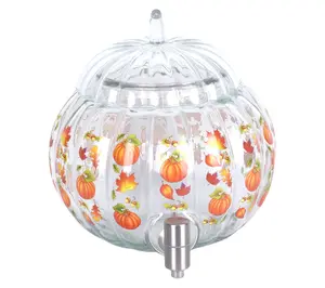 Temp-tations 1.5-Gallon Glass Pumpkin Drink Dispenser