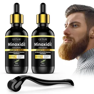 GFTNAT 5% Minoxidil Beard Hair Serum for man and women,Hair Growth Serum with tool, Suitable Healthy Hair Growth and Beard Thickness