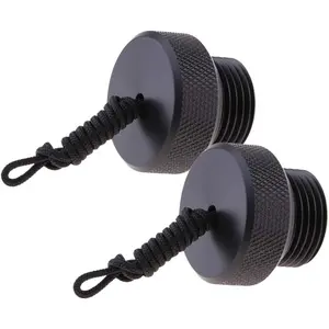 2Pcs Threaded plug cap Scuba Tank Valve End Cap (ID 0.6 inch) Accessory Part