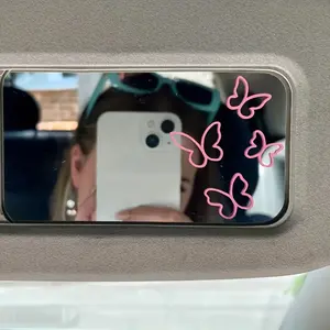 4PCS/SET cartoon butterfly car stickers - matte effect, self-adhesive, suitable for plastic/glass/metal surfaces, durable and easy to apply exterior car decoration stickers