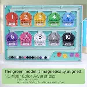 Montessori Children Toys Magnetic Digital Bead Maze Toy Number Color Classification Counting Recognition Operation Puzzle Games