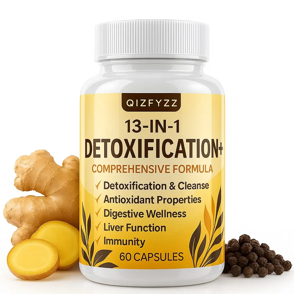 Detox Binder Edible Dietary Supplement - Summervibes Botanical Formula with Activated Charcoal, Zeolite, Bentonite Clay, Milk Thistle, Proprietary Blends - Liver Cleanse Detox Vitamins Supplements for Adults, Vegan-Friendly 60 Capsules for Body Health, We