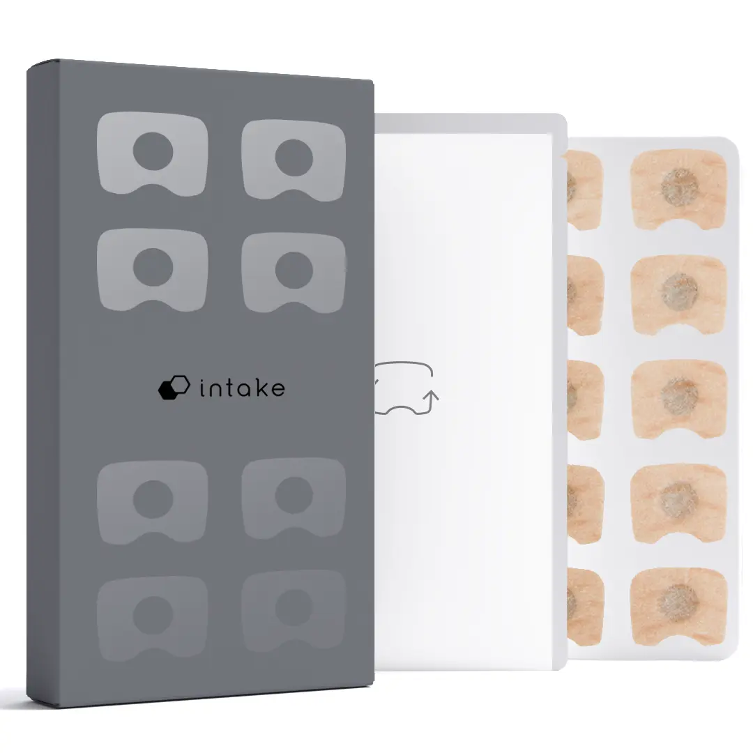 Intake Breathing Refill Tabs ONLY (60 Count) – Boost Oxygen Intake, Improve Sleep Quality & Snoring Solution - Sweat Resistant, Skin Safe Nasal Strips
