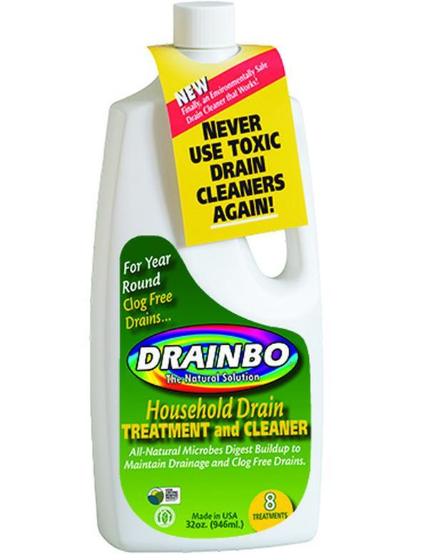 212 MAIN Drainbo 50000 32oz Liquid Drain Cleaner - USDA Certified All-Natural Home Cleaning Products, Naturally Derived Microbes, Biobased Pipe Cleaning Agent, Eco-Friendly Biodegradable Clog-Free Solution for Households