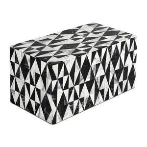 Handicrafts Home Medley Harlequin Collection Storage Organizer Decorative Box Multipurpose Gift 10x5x5 inch MDF Multicolor Rectangle Design