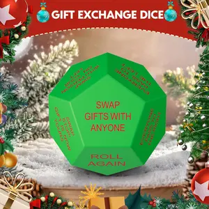 Santa Claus Gift Exchange Dice Game, Fun Holiday Party Activity, Interactive Sant Swap Game, Perfect for Festive Gatherings
