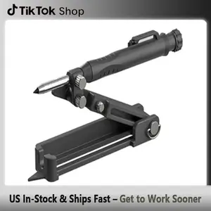 Multifunctional Scribing Tool & Construction Pencil – Aluminum Alloy Scribe Tool with Deep Hole Pencil – DIY Woodworking Scriber & Measuring Tool