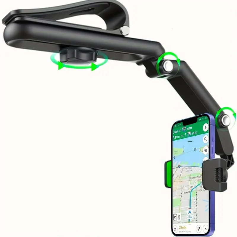 Multifunctional car holder sun visor rotating adjustable car mobile phone holder navigation holder 360 Rotatable Car Sun Visor Phone Holder, Compatible with iPhone 13 Pro Max/13 Pro/13/12 Pro Max/12 Pro/12, Galaxy z fold 3/ S21/S22, Stylish and Practical