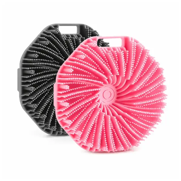 2Pcs Silicone Body Scrubber,Food-Grade Scrubbies for Body Gentle Exfoliation Anti Slip Grip,Silicone Loofah Silicones Shower Scrubber Silicones Body Brush,Shower Brush Suitable for All Skin Types