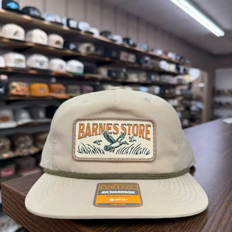 Barnes Woven Patch Rope Hat - Sand/Loden