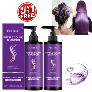 2pcs - Purple Hair Care and Dyeing Shampoo, easy to handle, evenly coloring, long-lasting color retention, fashionable and beautiful colors, daily hair care, smooth, moisturizing and Hydrating purple shampoo, Haircare