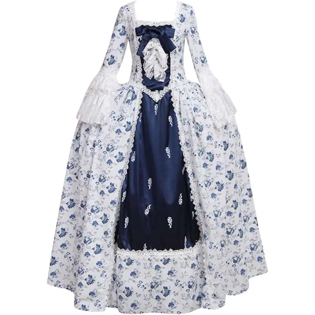 1791's lady Women's Victorian Rococo Dress Inspiration Maiden Costume