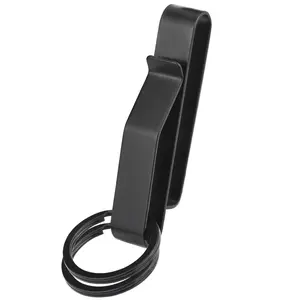 Duty Belt Key Holder, 1pc Belt Key Clip, Stainless Steel Stealth Belt Loop Key Ring Holder with Fits Max 2.25 Inch Belt, Heavy Duty Keychain
