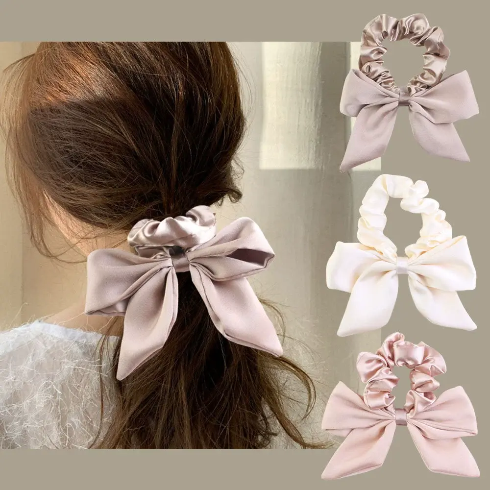 Satin-Look Hair Scrunchie, Hair Accessory, Ponytail Holder, Daily Styling