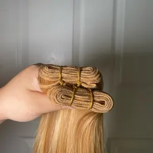Honey blonde human hair bundles