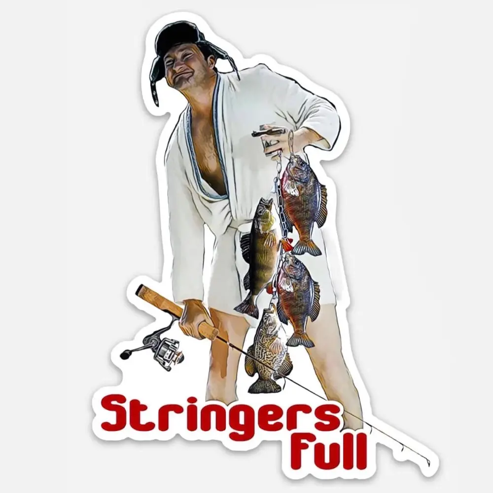 Cousin Eddie Stringers full Fishing Sticker! Vinyl Hunting Sticker!