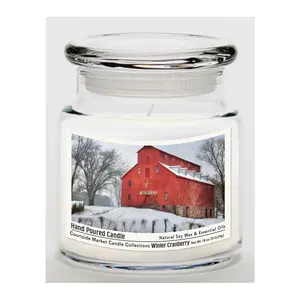 Courtside Market Snow at the Farm Candle Glass Jar 18 oz