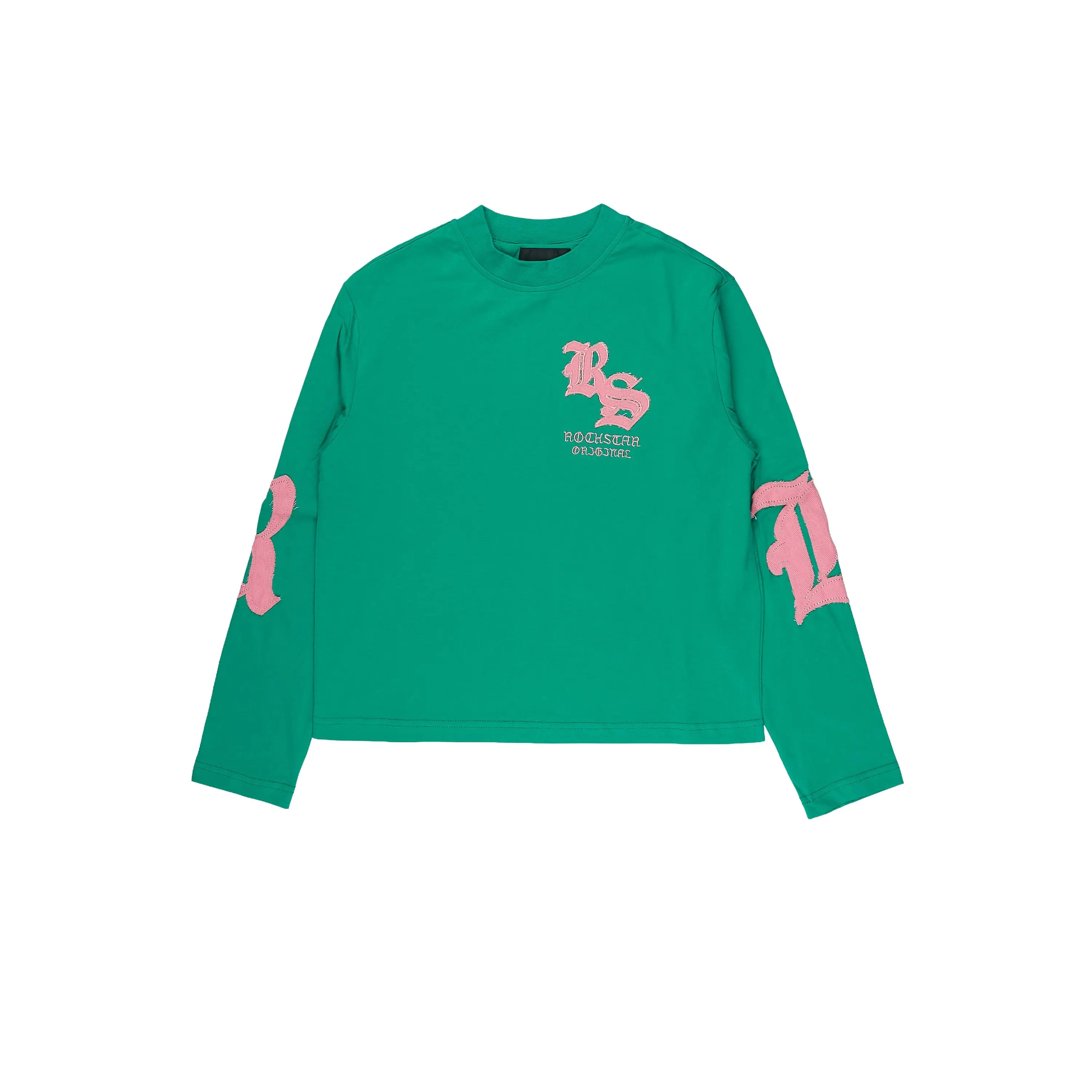 Girls Shironda Green/Pink Long Sleeve Graphic T-Shirt