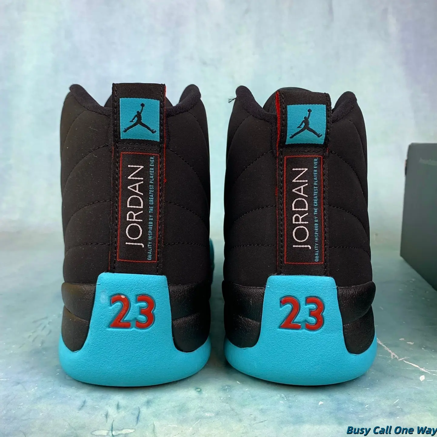 Brand New Sealed with Original Shoe Box Unisex Matte Black Leather Tiffany Blue Two-Tone High Top Basketball Collectible Sneakers Breathable Mesh Rubber Outsole Classic Retro Streetwear Daily Athletic Footwear Teen Casual Shoes