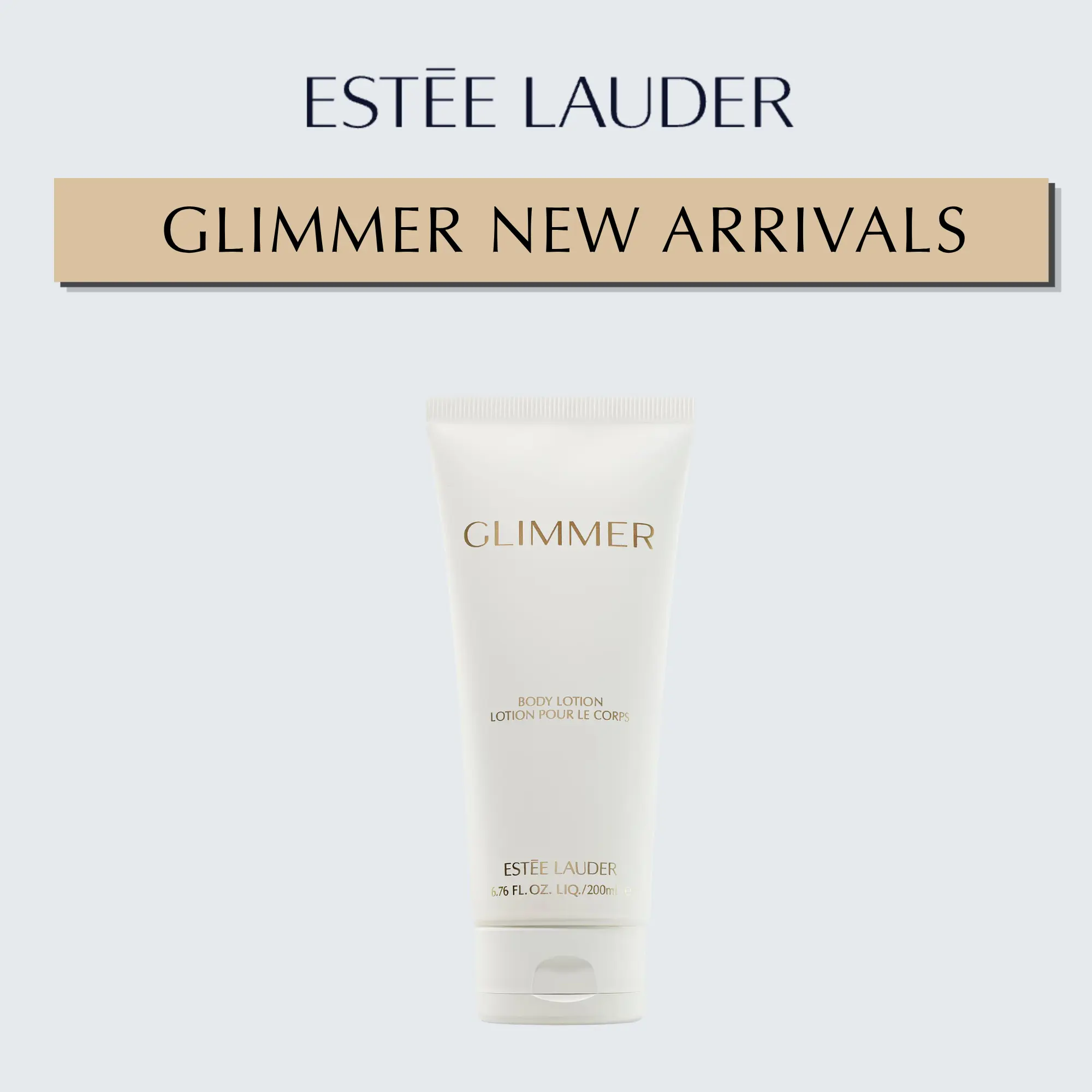[Estée Lauder] Glimmer Perfumed Body Lotion | Lightweight, Moisturizing with Amber Floral Scent