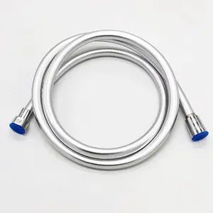 1.5M/2M PVC Flexible Shower Hose Black/Silver Handheld Shower Head Special Hose Bathroom Accessories