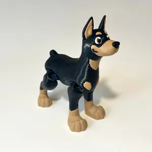 Flexi Dobermann - 3D Printed Articulating Figure