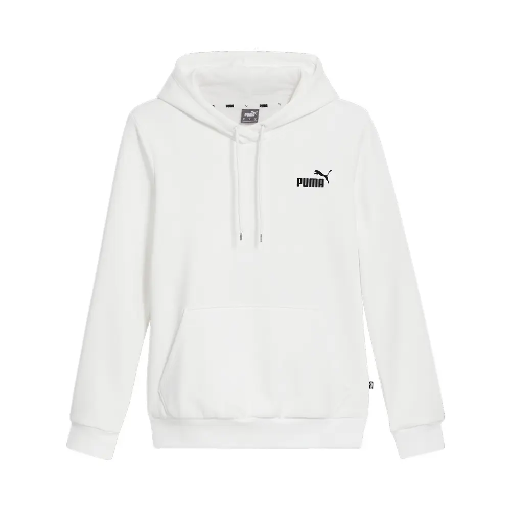 PUMA Womens Essentials Small Logo Hoodie Casual Outerwear Casual Hoodie - White