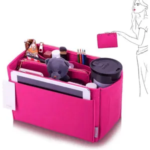 ZTUJO Purse Organizer, Felt Bag Organizer Purse Organizer Insert For Speedy, Neverfull, Graceful, Neverfull,Tote, Handbag,Shaper