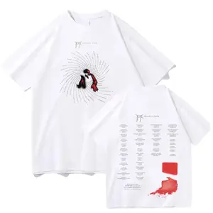 Jojii Solaris Tour 2026 T-Shirts Cotton Fabric Crew Neck Short Sleeve Washed Vintage Streetwear Trendy Top - For Men For Women