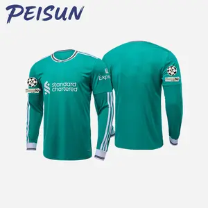 25/26 jersey, football jersey, long-sleeved jersey, fan version, fan edition, away game, second away game, long-sleeved T-shirt, sportswear, football sportswear, outdoor sportswear