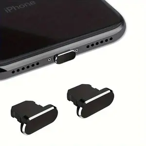 Aluminum Alloy Anti-dust Plug Kit, Anti-dust Plug Kit for iPhone Phone, Pad, Earphones, iPad, AirPods Charging Ports Protector